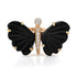 Medium Hand Carved Gemstone Butterfly Ring