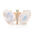 Medium Hand Carved Gemstone Butterfly Ring