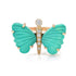 Small Hand Carved Gemstone Butterfly Ring