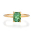 Green Tourmaline Cushion Gem Candy Ring