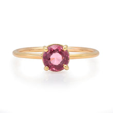 Round Rhodolite Garnet Gem Candy Ring