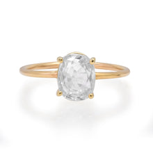 Oval White Topaz Gem Candy Ring