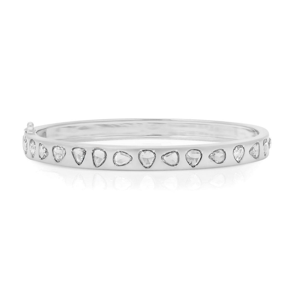 Rosecut Diamond Cuff Bangle Bracelet