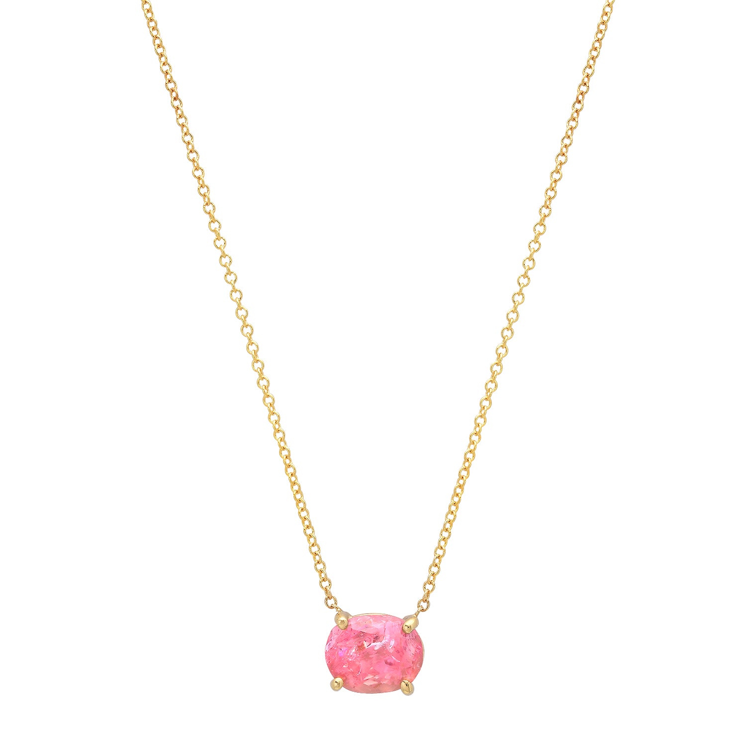 Amethyst Pink Topaz Gem Candy Necklace