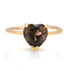 Heart Smokey Quartz Gem Candy Ring