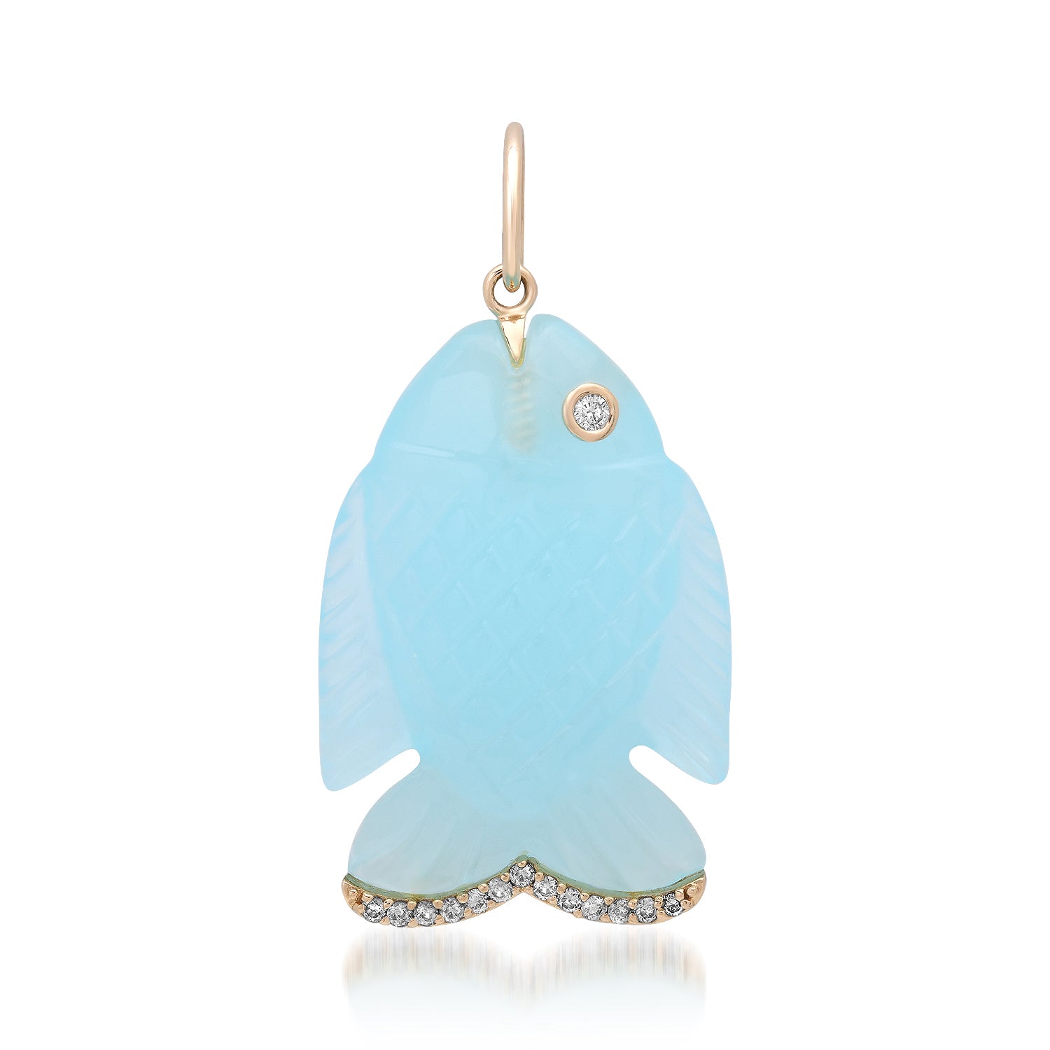 Playa Perfect Gemstone & Diamond Fish Charm