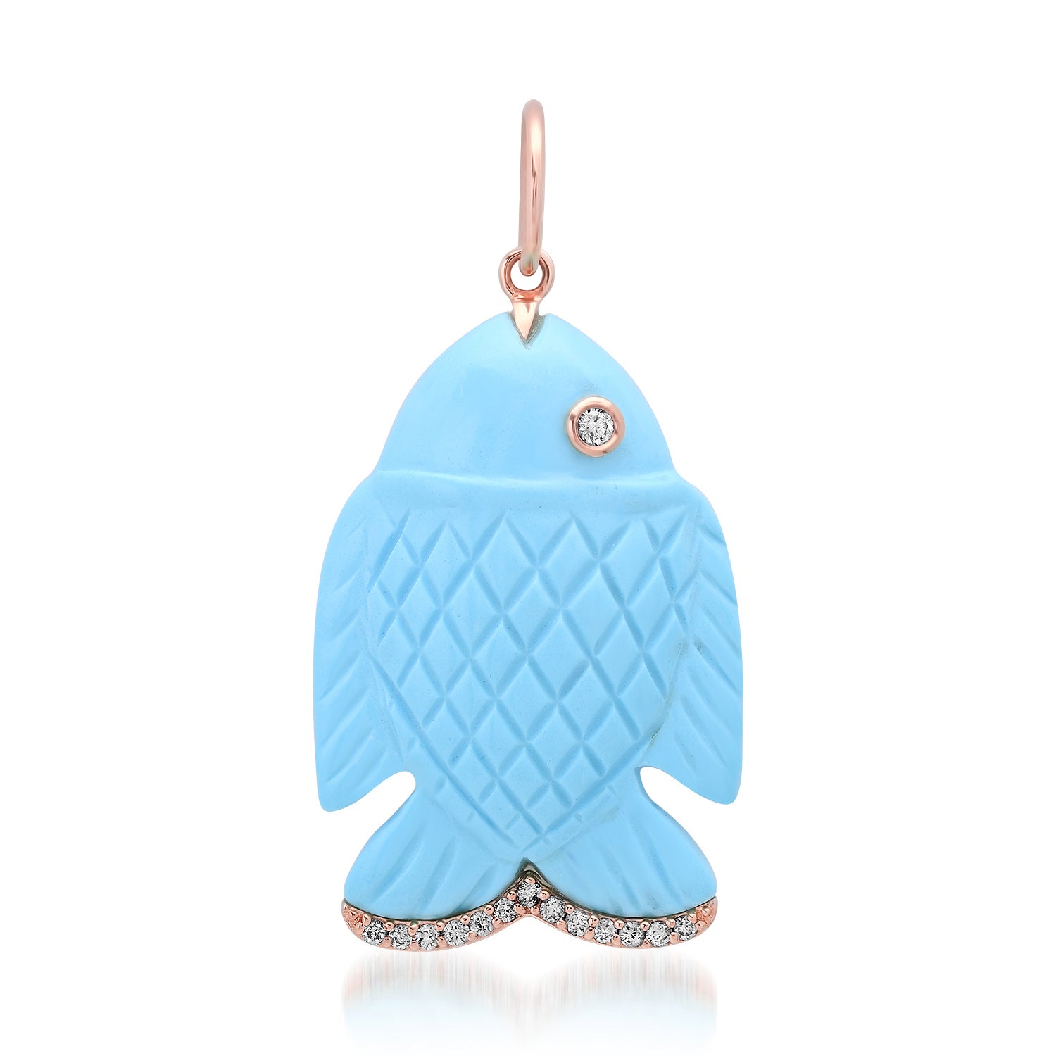 Playa Perfect Gemstone & Diamond Fish Charm