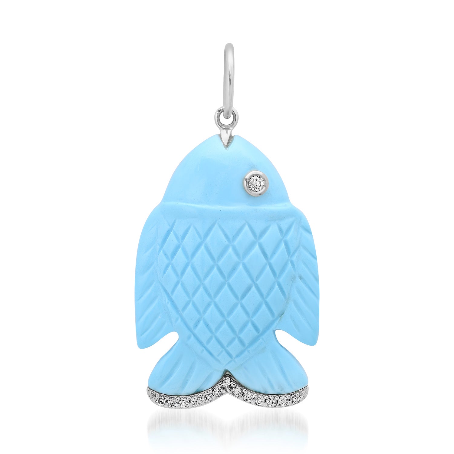 Playa Perfect Gemstone & Diamond Fish Charm