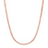 Ribbed Gold Necklace with Round Diamonds