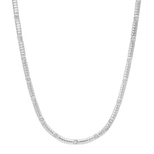 Ribbed Gold Necklace with Round Diamonds