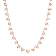 Juicy Mixed Shape Bezel Diamond Tennis Necklace