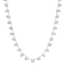 Juicy Mixed Shape Bezel Diamond Tennis Necklace