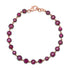 Round Ruby Tennis Bracelet with Black Rhodium