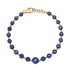Graduated Round Kyanite Tennis Bracelet with Black Rhodium