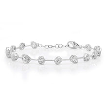 Segmented Bezel Set Diamond Shapes Bracelet