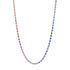 Diamond & Mixed Gemstone Ombre Tennis Necklace