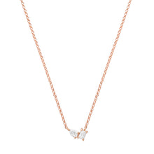 Emerald Cut & Pear Toi et Moi Diamond Necklace