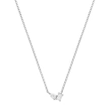 Emerald Cut & Pear Toi et Moi Diamond Necklace