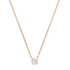 Bezel Set Asscher Cut Diamond Necklace