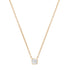 Bezel Set Asscher Cut Diamond Necklace