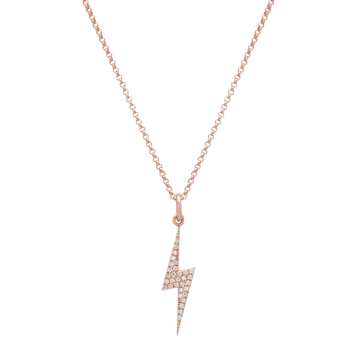 Diamond Lightning Strike Necklace
