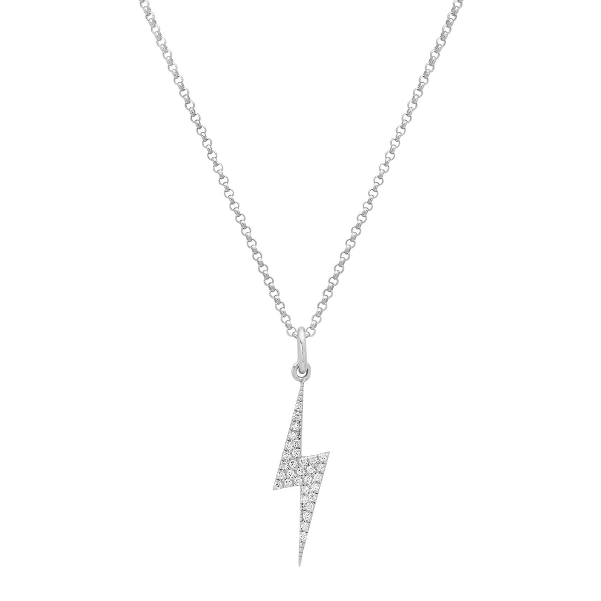 Diamond Lightning Strike Necklace