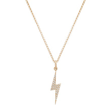 Diamond Lightning Strike Necklace