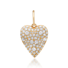 Little Love Scattered Diamond Heart Charm Pendant