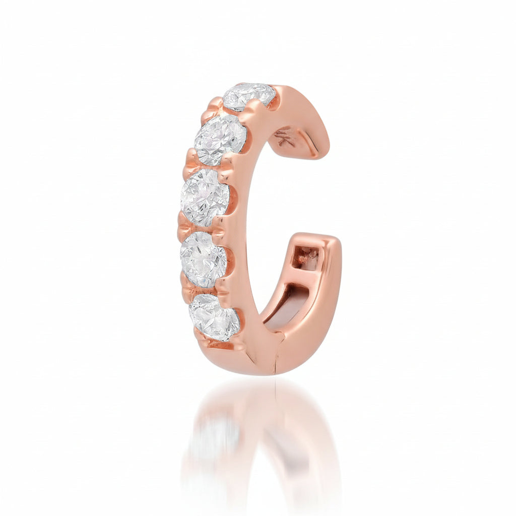 Diamond Rounds Ear Cuff