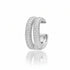 Double Pave Row Diamond Ear Cuff