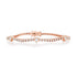 Diamond Tennis Bracelet with Bezel Set Diamond Hearts