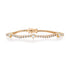 Diamond Tennis Bracelet with Bezel Set Diamond Hearts