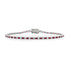 Prong Set Diamond & Ruby Tennis Bracelet