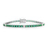 Diamond Tennis Bracelet with Bezel Set Diamond Hearts
