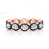 Diamond Oval Eternity Band with Black Rhodium