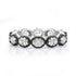 Diamond Oval Eternity Band with Black Rhodium