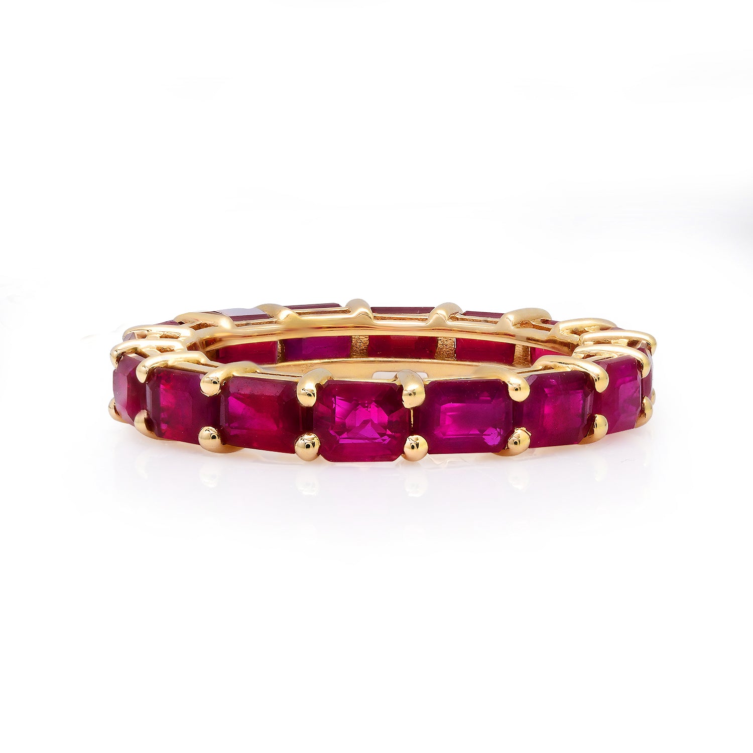 Ruby Baguette Eternity Band Ring