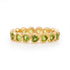 Petite Bezel Set Gemstone Heart Eternity Ring