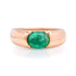 Flush Emerald Cabochon Band Ring