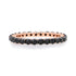 Pink Sapphire or Black Diamond Eternity Band Ring