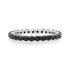 Pink Sapphire or Black Diamond Eternity Band Ring