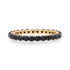 Pink Sapphire or Black Diamond Eternity Band Ring