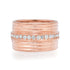 Pave Diamond Row Fluted Band Ring