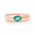 Petite Bezel Set Emerald Band Ring