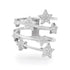 Stunning Diamond Star Statement Wrap Ring