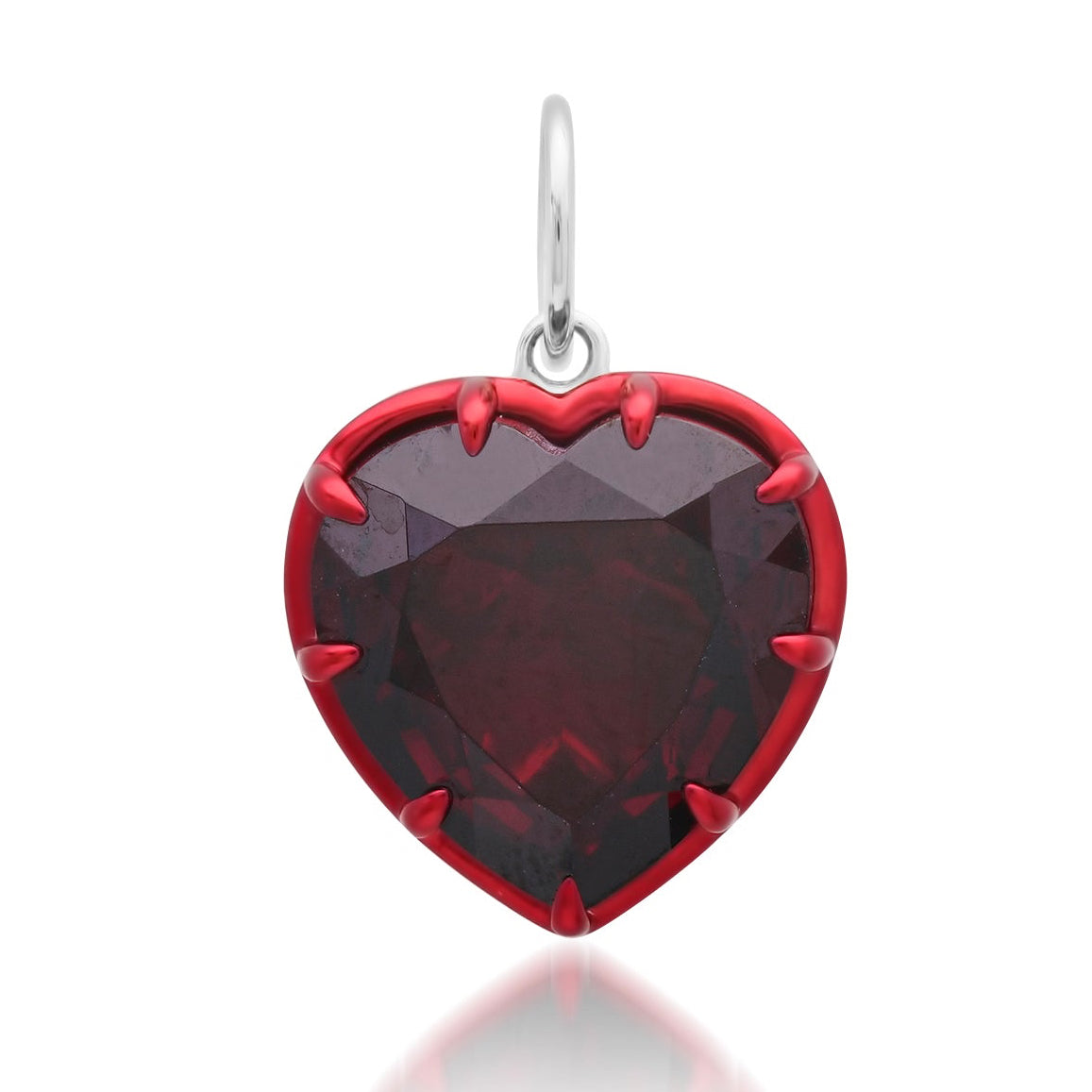 Whimsy Large Gemstone Heart Charm