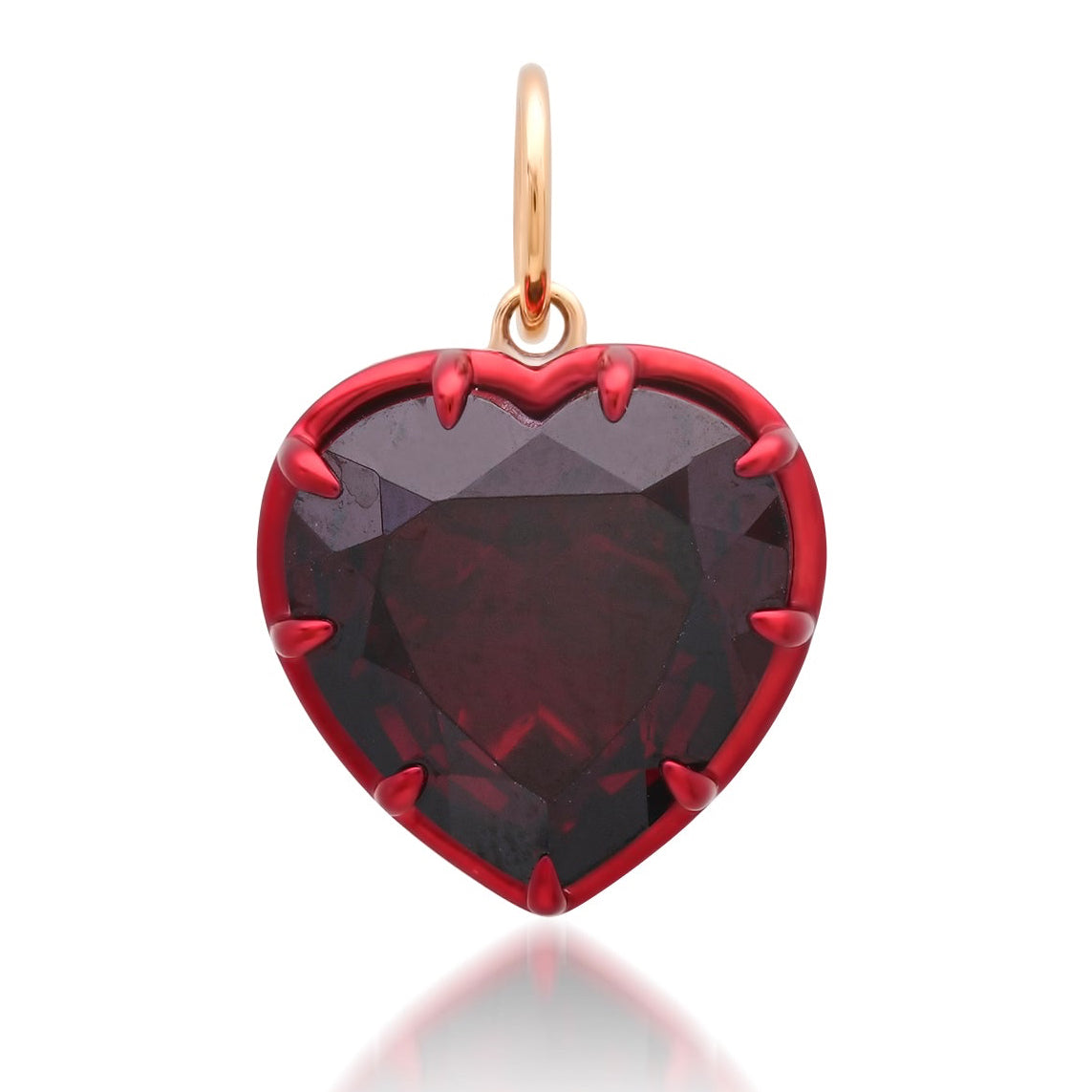 Whimsy Large Gemstone Heart Charm