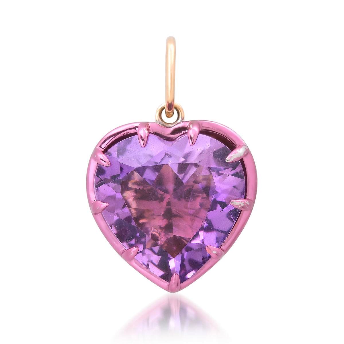 Whimsy Large Gemstone Heart Charm