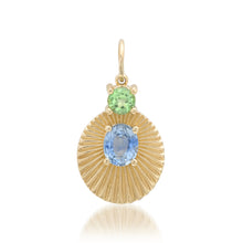 Joy Light Charm with Blue Sapphire & Green Tsavorite