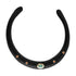 Wood Collar with Emerald & Mandarin Garnets